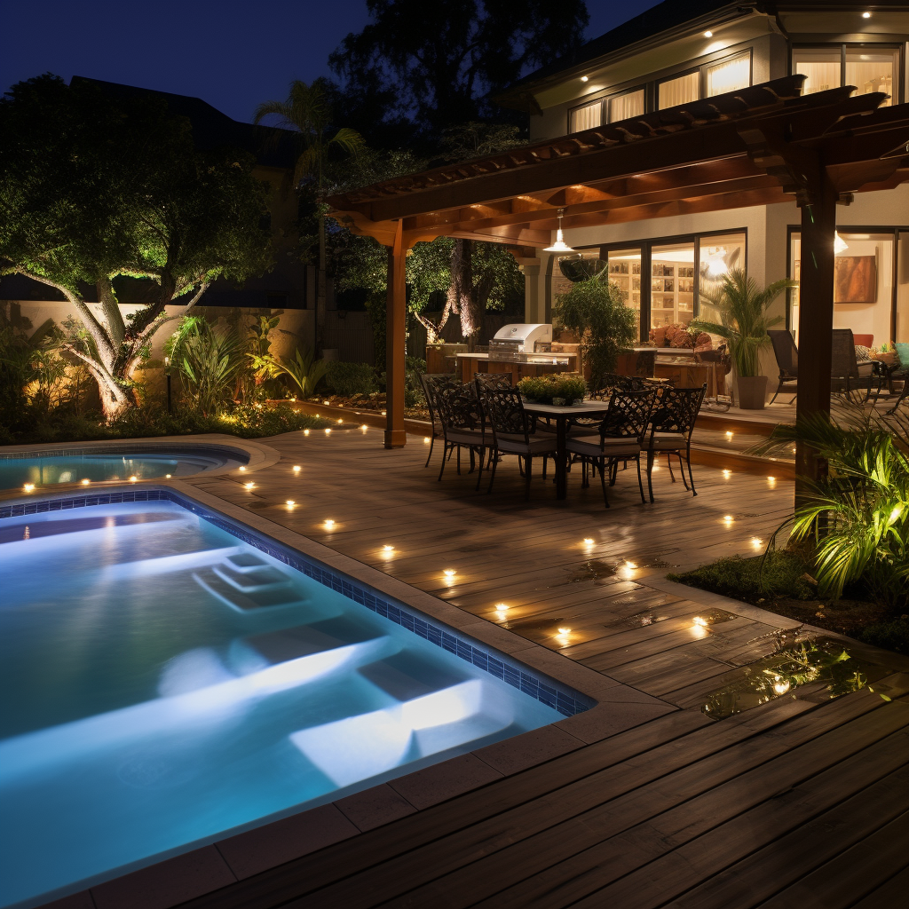 pool deck lighting